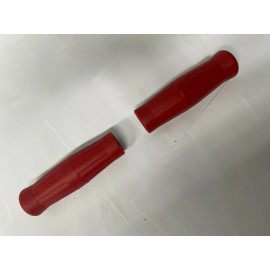 MOTORHEADTOYS Yamaha Vintage style red rubber coke bottle street bike Grips 7/8" 130MM