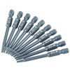 10pcs 1/4inch Hex Shank 65mm S2 Alloy Steel Five Star