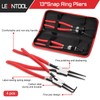 LEONTOOL 4 PCS Snap Ring Plier 13-Inch Heavy Duty Internal