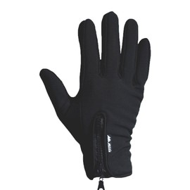 Mountain Made Cold Weather Gloves for Men and Women 2.0 with NEW UPGRADED ZIPPPERS,black,large