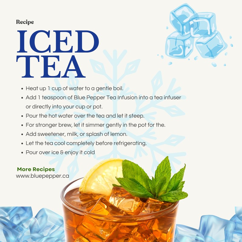 Blue Pepper Ginger Kick Tea Infusion Blend - Premium Ginger