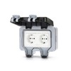 IP66 Weatherproof Waterproof Outdoor Wall Power Socket 16A Double Electrical
