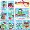 9 Sheets Grin-ch Window Stickers Christmas Grin-ch Window Stickers, Winter