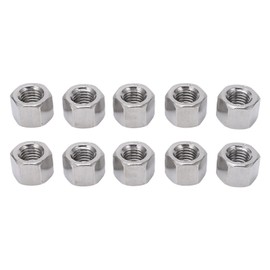 10Pcs Coupling Nut Hex M12 Stainless Steel Rod Connector Nut Female Thread Fastener