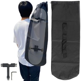 Skateboard Backpack, Skateboard Bag, Case, Skateboard, Surf Skate, Tennis Racquet, Yoga Mat, Tool, Nylon, Shoulder Bag (Multi-Tool Included)