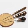 UtySty 3 Pack Scratch Awl Tool with Wooden Handle Gourd