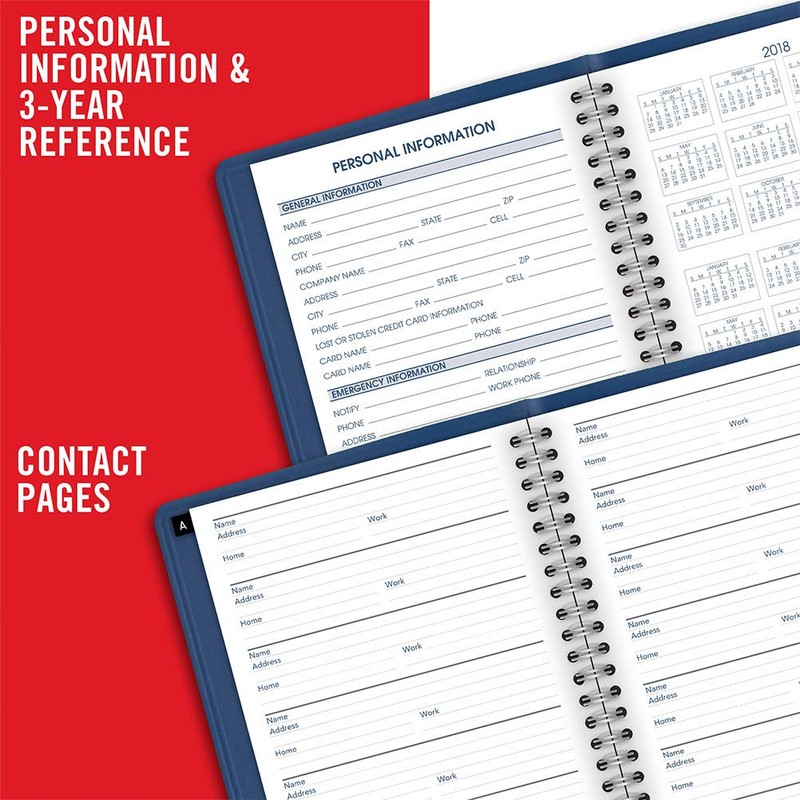 At-A-Glance - Agenda/Planificador semanal, azul (06 Blue), Pequeño