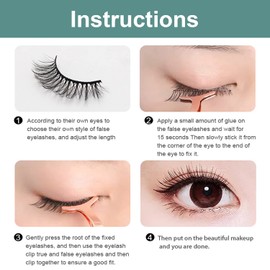 DRERIO 20 Pairs of False Eyelashes, 3D Eyelashes, Fluffy Eyelashes, Artificial Mink Eyelashes, Smudge-Soft Eyelashes, Dramatic Long Eyelashes, Natural Look, 5 Styles for Eyelash Extension