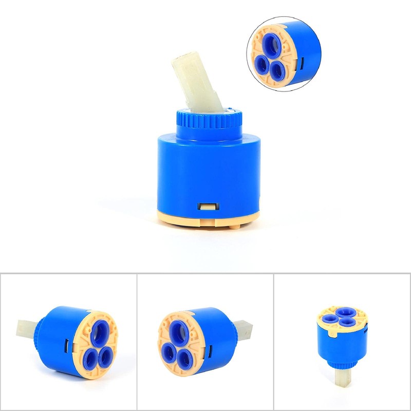 Faucet Ceramic Cartridge 40mm Replacement for Kitchen Bathroom Tap Valve