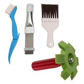Air Conditioning Brush Air Conditioner Cleaning Tools 4pcs Filter Cleaning Fin Cleaning Brush for Air Conditioning Fins Interior Cleaning Air Conditioner Fins Cleaning Multifunction Cleaning Bra