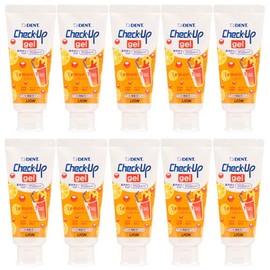 Lion Dental Check Up Gel 10 Count Toothpaste Lemon Tea 60g