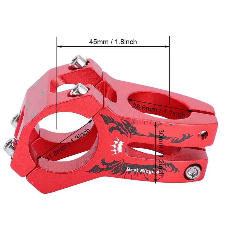 WAKE 31.8mm Durable Mountain Road Bike Handlebar Stems Aluminum Alloy