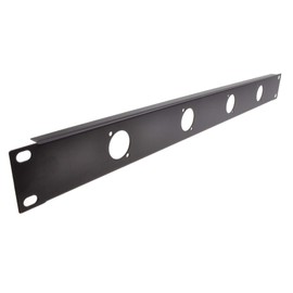 4/6/8 D Type Networking/Flight Case Panel Mount Plate for XLR/PA Black