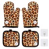 Oven Gloves Pot Holders, Heat Resistant Oven Mitts and Potholders