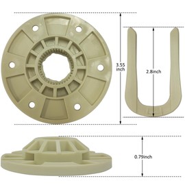 2023 Updated W10528947 Basket Driven Hub Kit W10396887 Compatible with May-tag Whirlpo.ol Ken.more Washers MVWX655DW1 WTW5000DW1 MVWC565FW1 MVWX655DW2 WTW5000DW0 WTW5000DW2 WTW5000DW3 (Pack of 2)