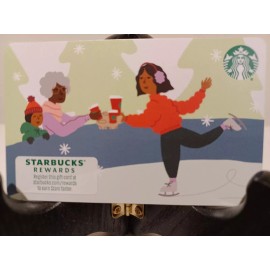 STARBUCKS CARD 2021 " ICE SKATING "  BRAND NEW    GREAT PRICE