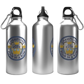 Partisan City League Champions 23/24 Logo 2-Lid Aluminium Bottle Silver 600ml