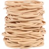 Foshine Rubber Bands 150Pcs Beige 4.8inch/12cm Big Wide 0.125inch/0.3cm Elastic