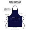 Yuubin Extra Large Aprons for Men, Adjustable Button Bib Apron