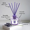 BEHAZEER Juniper Lavender Reed Diffuser, 6.77OZ/200ML Large Capacity Natural Non-Toxic