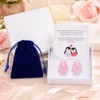 Penguin Pocket Hug Gifts for Women Men Rose Quartz 2PCS