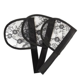 3 Pcs Black Ponytail Lace Hair Net Ponytail Base Net for Making Ponytail Hair Extensions