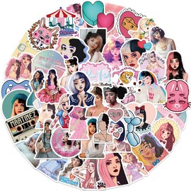 Melanie Martinez 50 Stickers pcs,Laptop Stickers Bomb Vinyl Stickers Pack for Auto Luggage Skateboard Motorcycle Decal for Teens Adults