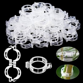 RCYHCY Pack of 200 Plant Clips, Reusable Tomato Clips, Plant Clips, Tomato Trellis Aid, Plastic Tomato Clips for Climbing Plants, for Vegetables, Tomato Plants Attachment