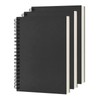 DSTELIN Blank Spiral Notebook, 3-Pack, Soft Cover, Sketch book, 100