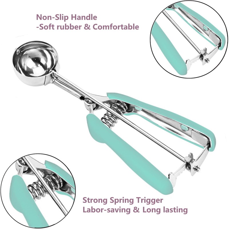 Cookie Scoop, 18/8 Stainless Steel Cookie Scooper, Mini Cookie Scoops