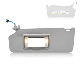 Sun Visor Driver Left Side Compatible with Honda Pilot 2017 2018 2019 2020 2021 Honda Ridgeline 2018-2020 Sunshade Number 83280-TG7-A12ZB Color: Gray