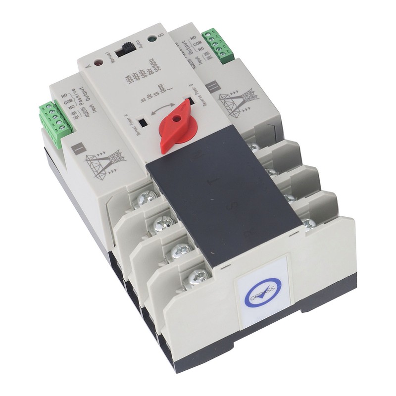 Dual Power Automatic Transfer Switch 4P Fast Switching AC400V 100A