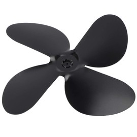 Aqur2020 Fan Blade for Stove, 4 Blades Fireplace Fan Blade Stove Fan Blades Replacement Parts Home Stove Accessories(1#)