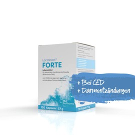 Lactobact Forte Economy Set 2 x 120 Capsules for Dietary Treatment of Inflamed Intestinal Mucosa.