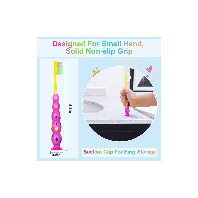 VERSAINSECT brushes 4 Pack, Flossing Bristles Child Sized Brush Heads