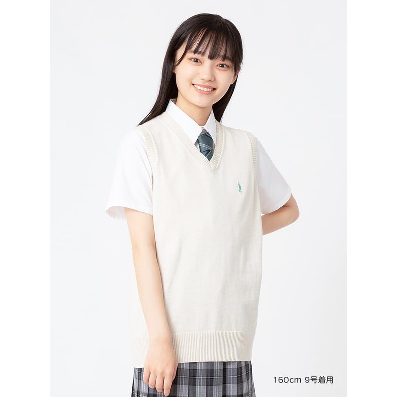 East Boy 4206046 Sweater Vest Cotton Vest (12G/COOLMAX/Shine Muscat Goddess),