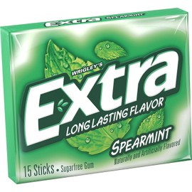 Extra Spearmint Sugar-Free Gum, 12 Piece Pack, 15 Count