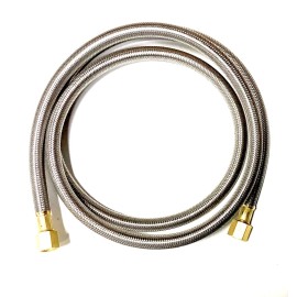 Shark Industrial 6Ft Stainless Steel Braided Propane Hose Extension Assembly With 3/8"