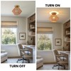 Boho Ceiling Light Fixture, Coastal Handmade Woven Light Fixtures Ceiling
