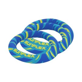 Sunflex® Diving Rings Flames Bluefire Set of 3 Diving Toys for Pool and Swimming Pool Standing Vertical in Water Very Soft Extremely Robust and for All Age Groups