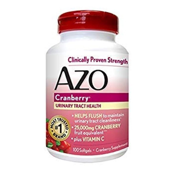 AZO Cranberry Urinary Tract Health, 25,000mg equivalent of cranberry fruit, S... - Buy Packs and SAVE (Pack of 2)