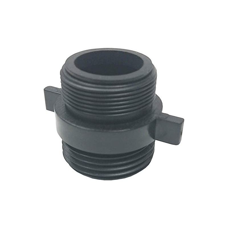 Merriway BH07178 Black Tap (Faucet) Connector 24mm Screw On Hose