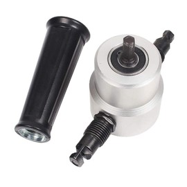 Nibbler Sheet Metal Cut Nibble Metal Cutting Double Head Sheet Nibbler Saw Cutter Tool Drill Attachment Cutting Tools Set 5