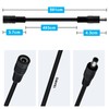 YINGAYOU DC Power Extension Cable 5.5mmx2.1mm 18AWG DC Cable Male