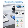 Vanja 3 in 1 Micro SD Card Reader, USB-C USB-A