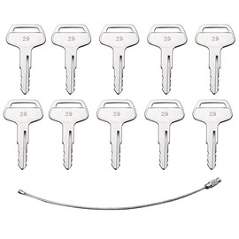 10pcs 787 Ignition Plant Keys Compatible with Heavy Equipment Komatsu Dozer Excavator Kalmar Loader Backhoe Kal-mar Dre-ssta Sa-Kai TR261434