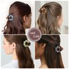 MOTIBACK 6 Pack Small Hair Claw Clips for Women, Acrylic