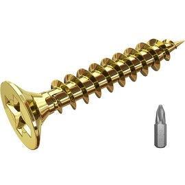 3.5x20mm Wood Screws,Flat Head Screws for Wood, Zinc Galvanized, Multi Purpose Screws (100pcs)