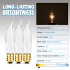 OHLECTRIC CA5 Incandescent Decorative Light Bulb - Flame Shaped Light