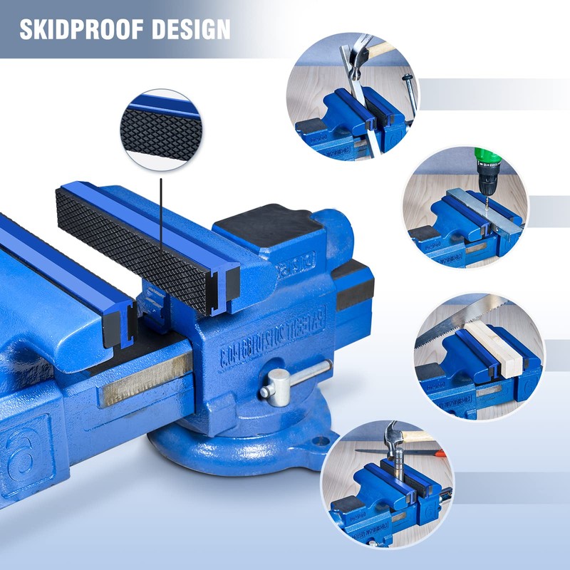 TRISENSE 6" Vise Jaws, Universal Soft Vice Jaws Pads Covers